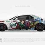 Demon Slayer Car Wraps 07 Made With Top 3M Vinyl-10KWRAPS
