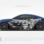 Punisher Skulls Car Wraps Made With Top 3M Vinyl - 10KWRAPS