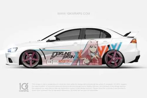 ZeroTwo Anime Car Wraps 16 Made With Top 3MVinyl-10KWRAPS