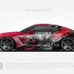 Skull Car Wraps 01 Made With Top 3M Vinyl - 10KWRAPS