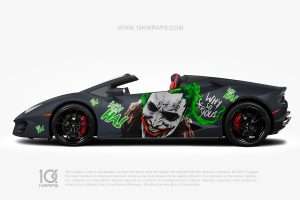 Joker Car Wraps JK-01 Made With Top 3M Vinyl - 10KWRAPS