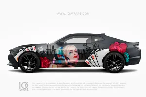 Harley Quinn Car Wraps 01 Made With Top 3M Vinyl - 10KWRAPS