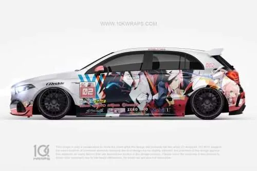 ZeroTwo Anime Car Wraps 15 Made With Top 3MVinyl-10KWRAPS