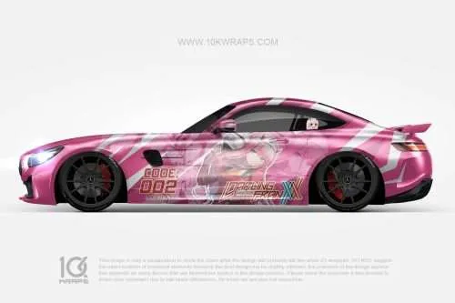 Zero Two DARLING in der FRANXX Anime Auto Folierung AMG GT [ZT-08]