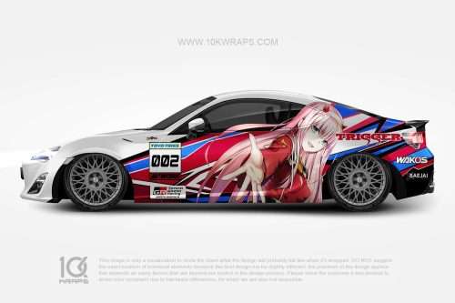 ZeroTwo Anime Car Wraps 01 Made With Top 3MVinyl-10KWRAPS