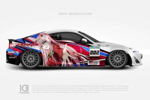 ZeroTwo Anime Car Wraps 01 Made With Top 3MVinyl-10KWRAPS