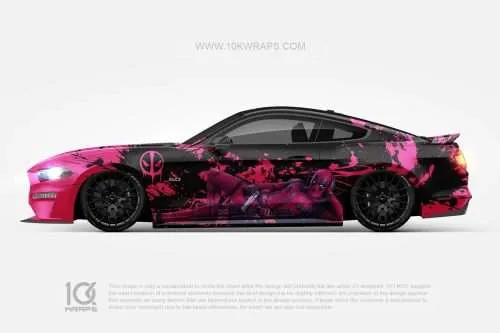 Deadpool Comics Car Wraps Made With Top 3M Vinyl-10KWRAPS
