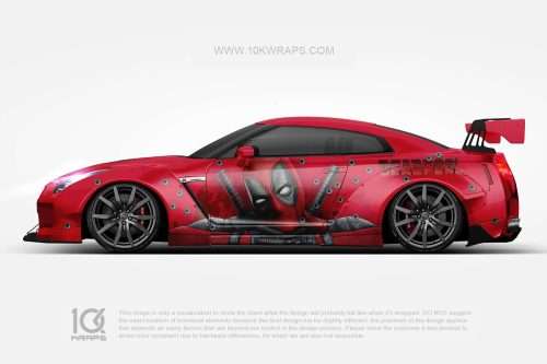 Deadpool Comics Car Wraps Made With Top 3M Vinyl-10KWRAPS
