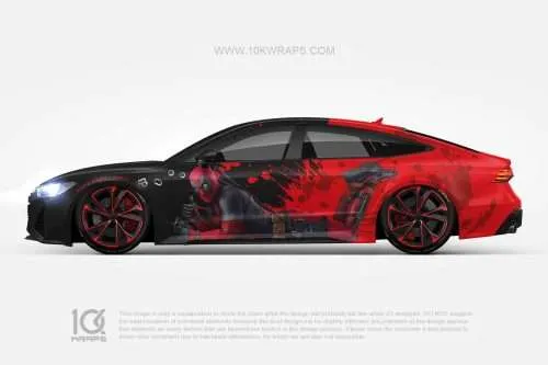 Deadpool Comics Car Wraps Made With Top 3M Vinyl-10KWRAPS