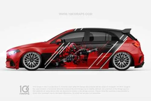 Deadpool Comics Car Wraps Made With Top 3M Vinyl-10KWRAPS
