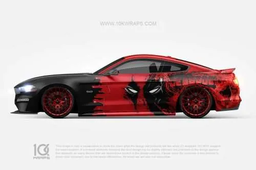 Deadpool Comics Car Wraps Made With Top 3M Vinyl-10KWRAPS