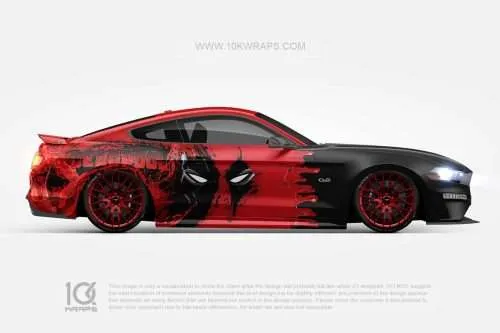 Deadpool Comics Car Wraps Made With Top 3M Vinyl-10KWRAPS