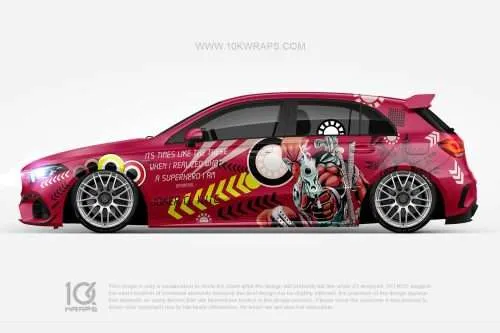 Deadpool Comics Car Wraps Made With Top 3M Vinyl-10KWRAPS
