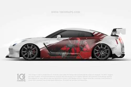 Deadpool Comics Car Wraps Made With Top 3M Vinyl-10KWRAPS