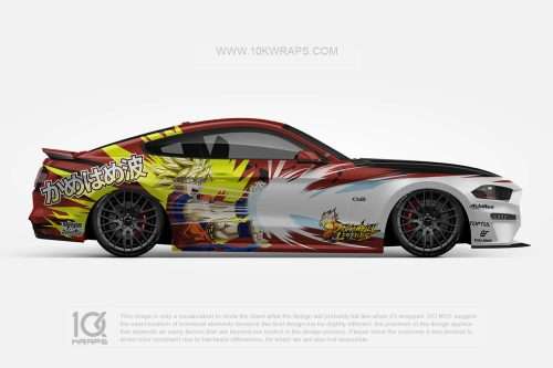 Dragon Ball Z Car Wraps 01 Made With Top 3M Vinyl-10KWRAPS