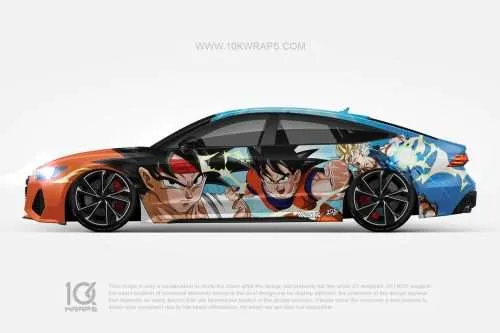 Dragon Ball Z Car Wraps 01 Made With Top 3M Vinyl-10KWRAPS