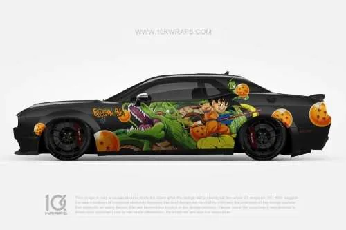 Dragon Ball Z Car Wraps 01 Made With Top 3M Vinyl-10KWRAPS