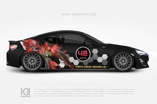 Gundam Anime Car Wraps 01 Made With Top 3MVinyl-10KWRAPS
