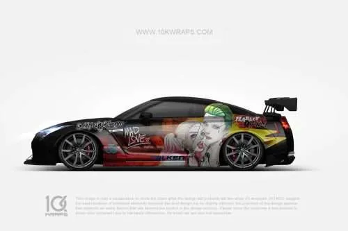 Harley Quinn Car Wrap für GTR Skyline R34 [HQ-03]