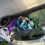 Joker Autofolien Comic Joker Wrap für BMW M4 3M Vinyl Itasha