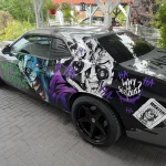 Joker Autofolien Comic Joker Wrap für BMW M4 3M Vinyl Itasha