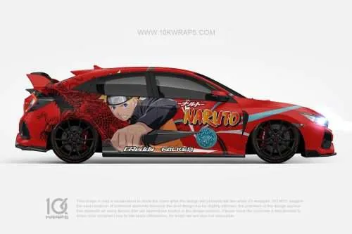 Naruto Anime Car Wraps 01 Made With Top 3M Vinyl - 10KWRAPS