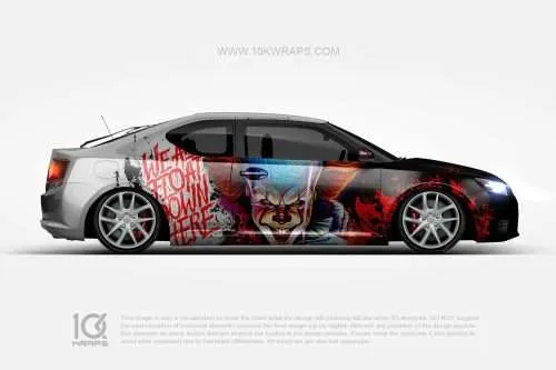 Pennywise Car Wraps 01 Made With Top 3M Vinyl - 10KWRAPS