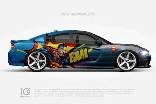 Superman Car Wraps 01 Made With Top 3M Vinyl - 10KWRAPS