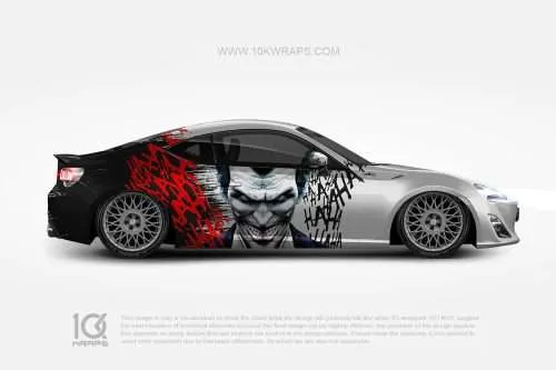 Joker Car Wraps JK-01 Made With Top 3M Vinyl - 10KWRAPS