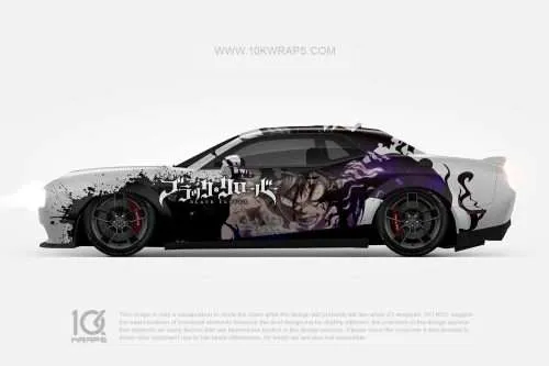 Black Clover Car Wraps 01 Made With Top 3M Vinyl - 10KWRAPS