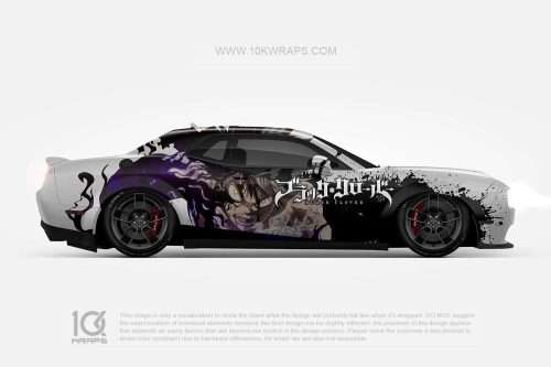 Black Clover Car Wraps 01 Made With Top 3M Vinyl - 10KWRAPS