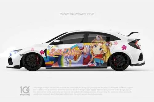 Sailor Moon Car Wraps 01 Made With Top 3M Vinyl - 10KWRAPS