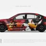 Sonic Anime Car Wraps 01 Made With Top 3M Vinyl - 10KWRAPS
