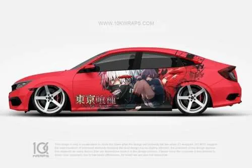 Tokyo Ghoul Car Wraps 01 Made With Top 3M Vinyl - 10KWRAPS