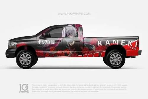 Tokyo Ghoul Car Wraps 01 Made With Top 3M Vinyl - 10KWRAPS