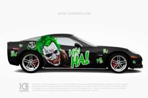 Joker Car Wraps JK-01 Made With Top 3M Vinyl - 10KWRAPS