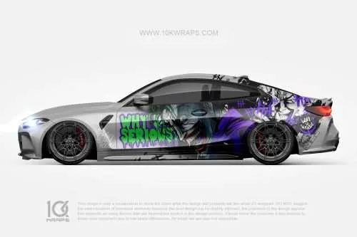 Comic Joker Wrap für BMW M4 [JK-10]