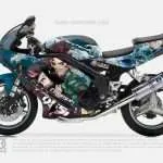Demon Slayer Motorcycle Wrap Made With Top 3M Vinyl Itasha