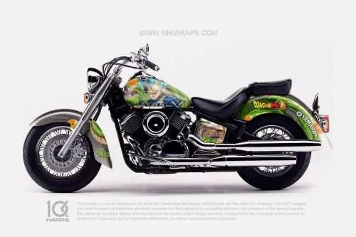 Dragon Ball Motorcycle Wrap Made With Top 3M Vinyl-10KWRAPS