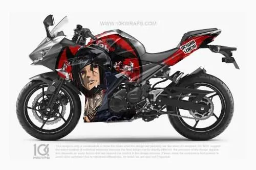 Itachi Motorcycle Wraps Made With Top 3M Vinyl - 10KWRAPS