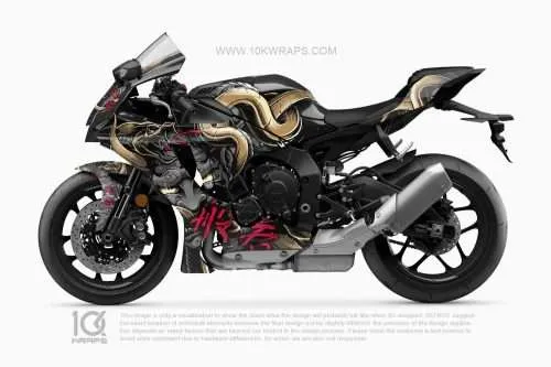 Hannya Mask Motorcycle Wraps Made With Top 3M Vinyl