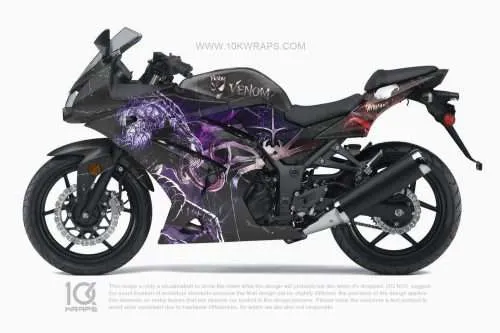 Venom Motorcycle Wraps Made With Top 3M Vinyl - 10KWRAPS