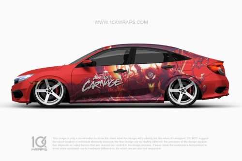 Carnage Venom Car Wraps Made With Top 3M Vinyl - 10KWRAPS