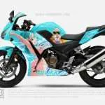 Bulma DBZ Motorcycle Wrap Made With Top 3M Vinyl-10KWRAPS