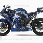 Indianapolis Colts Motorcycle Wrap Made With Top 3M Vinyl