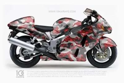 Camo Motorcycle Wrap [MT-28] - 10KWraps | Itasha Stickers