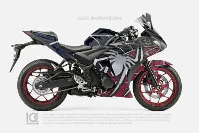 Spider-Man Motorcycle Wraps Made With Top 3MVinyl 10KWRAPS