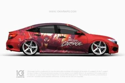 Carnage Venom Car Wraps Made With Top 3M Vinyl - 10KWRAPS