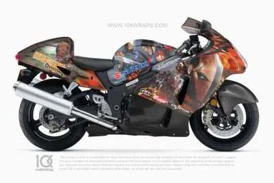 Deathstroke Motorcycle Wrap Made With Top 3M Vinyl-10KWRAPS