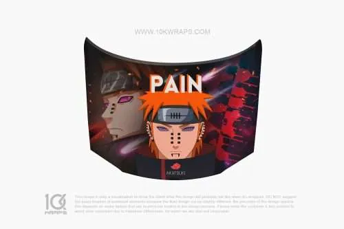Pain Car Wrap [CM-01] - 10K Wraps | Itasha Car Wrap